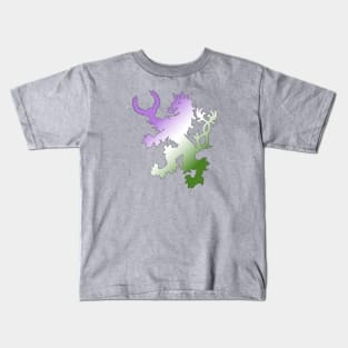 An Tir Pride - Genderqueer- Silhouette Kids T-Shirt